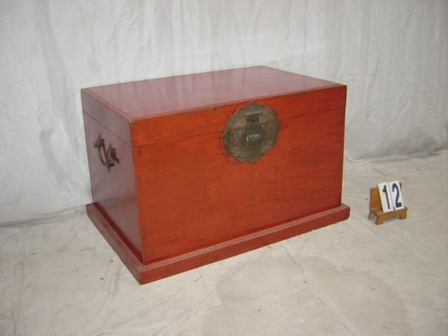 Red Lacquer Wedding Chest 12A